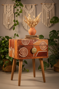 Mid-Century Rattan Nightstand
