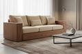 Contemporary Walnut Sofa