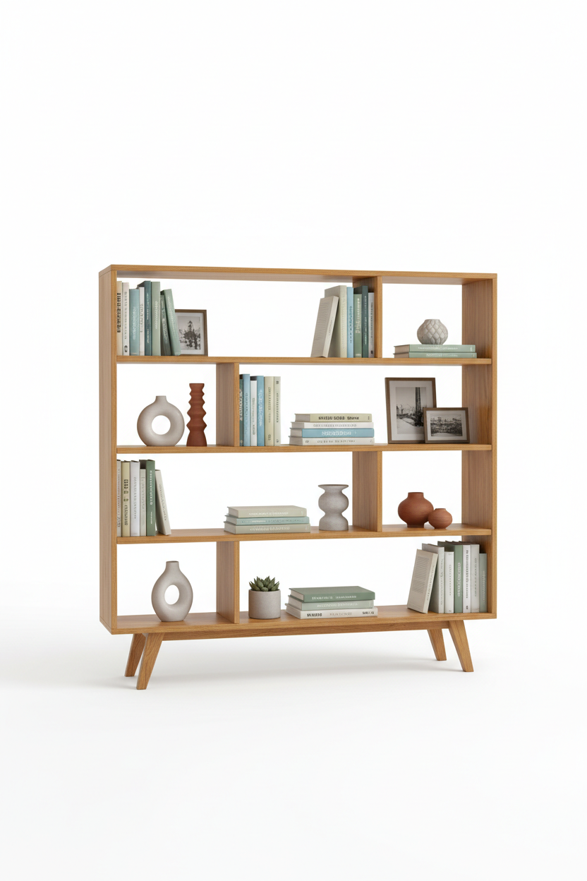 Scandinavian Pine Bookshelf