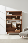 Modern Walnut Bookshelf