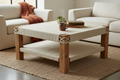 Rustic Linen Coffee Table
