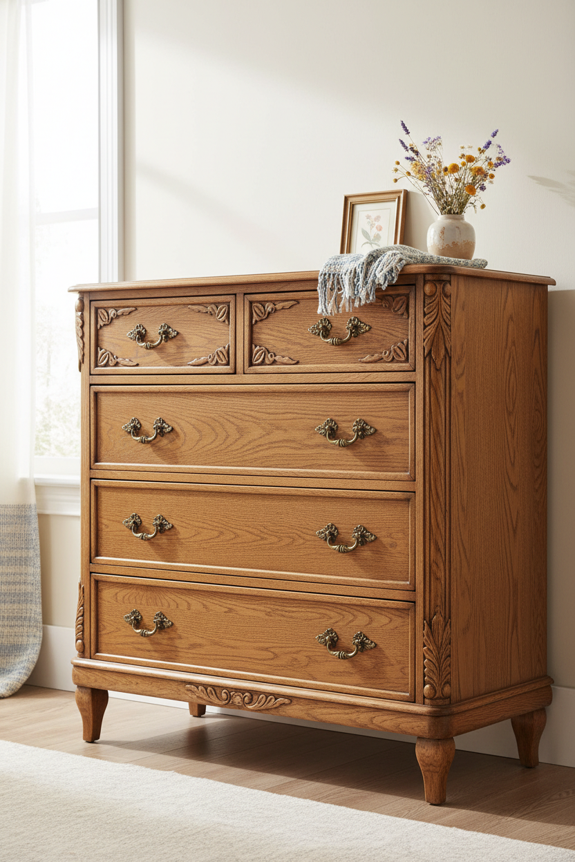 Vintage Oak Dresser